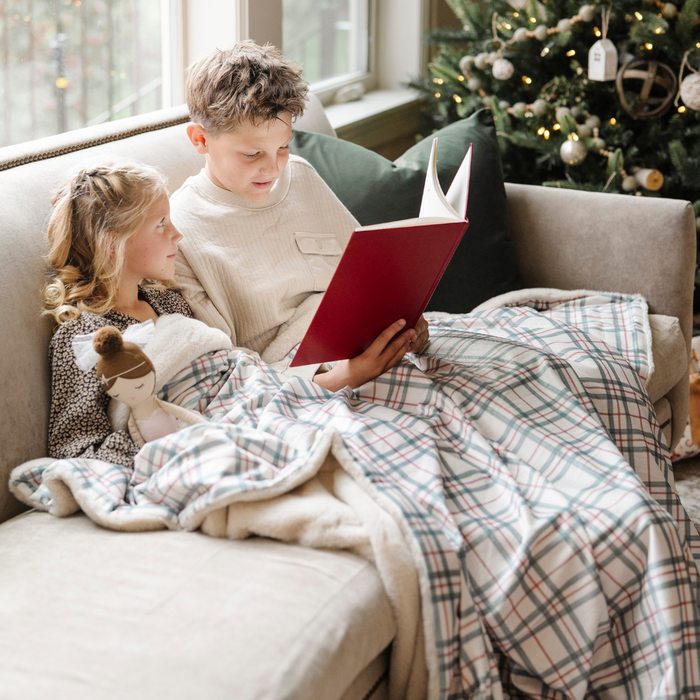 HOLIDAY MINKY/FAUX FUR XL BLANKETS