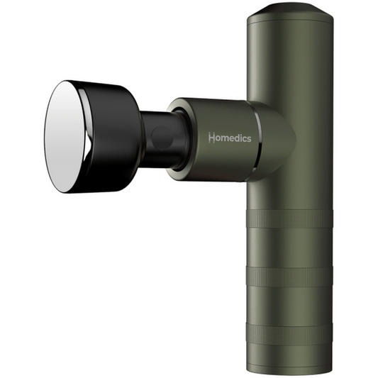 Homedics Myti Green Mini Massage Gun with Heated Head | HHP-65GN Homedics Massage Gun Euronics Ireland