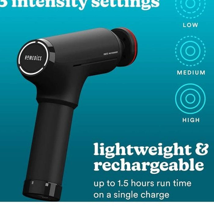 Homedics Pro Physio Massage Gun with Heated Head | PGM-1000-GB Homedics Massage Gun Euronics Ireland