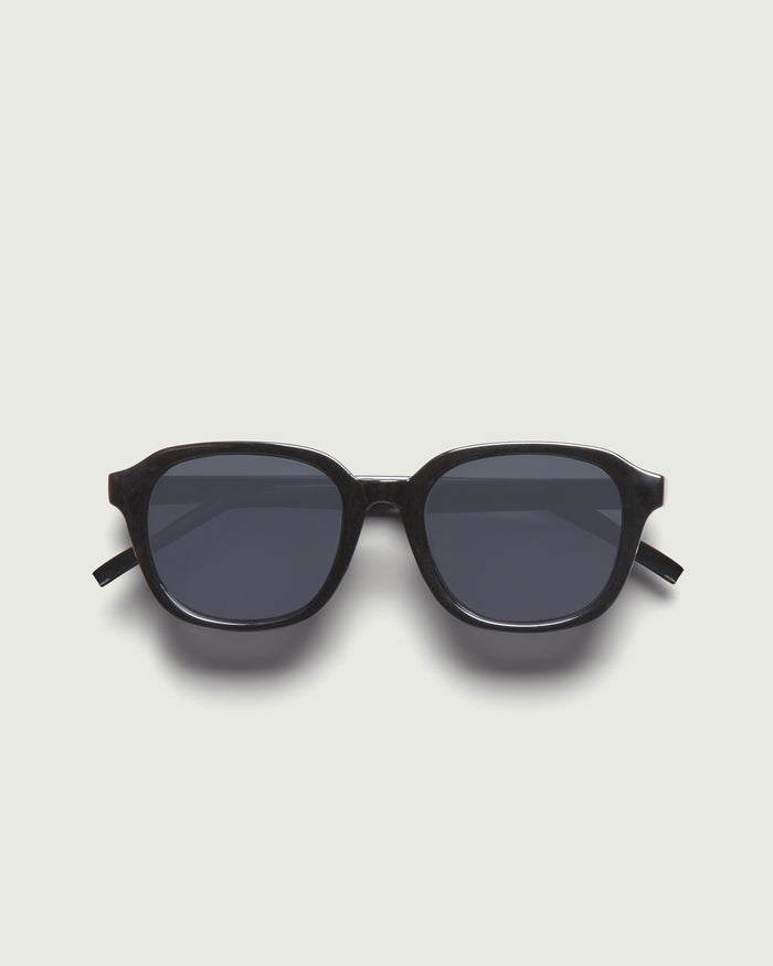 Ink::Homer Sunglasses square black recycled polyester top