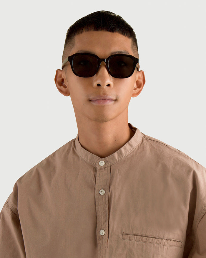 lifestyle-Ink::men Homer Sunglasses square black recycled polyester