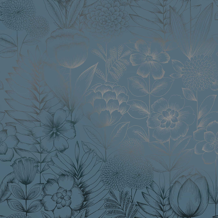 SINGLE ROLL / Metallic Blue RIbbon