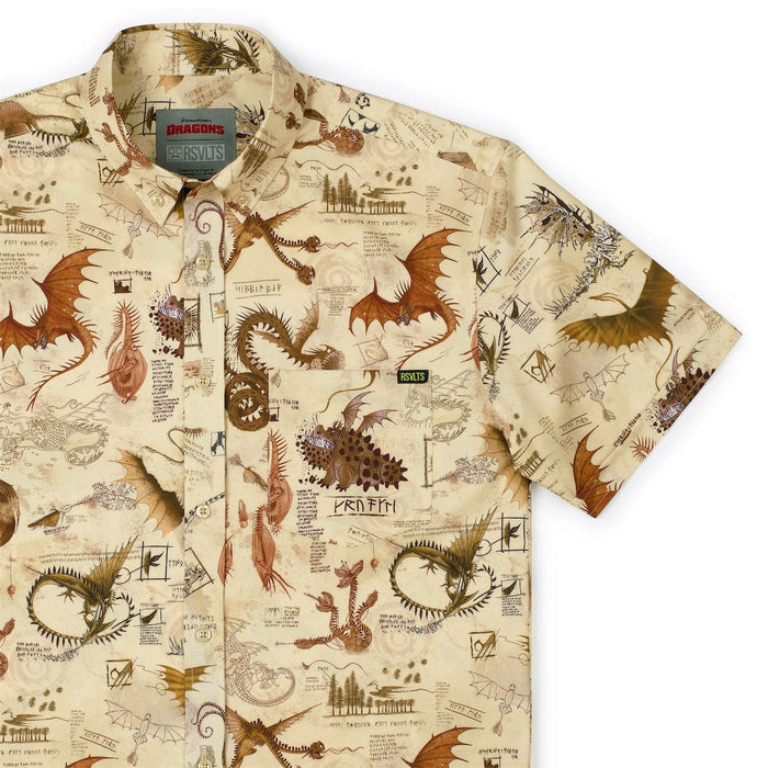 RSVLTS XS How to Train Your Dragon Short Sleeve Shirt How to Train Your Dragon "Book of Dragons" – KUNUFLEX Short Sleeve Shirt How to Train Your Dragon "Book of Dragons" – KUNUFLEX Short Sleeve Shirt