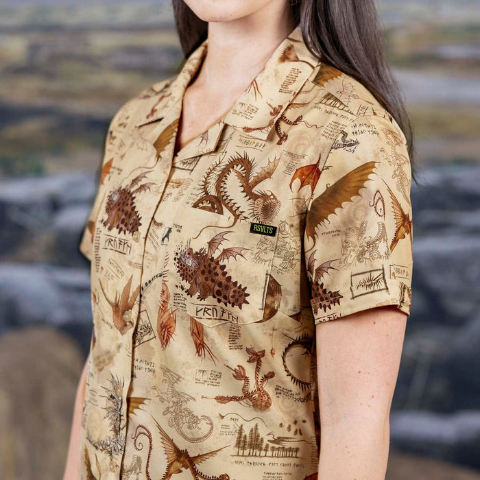 RSVLTS How to Train Your Dragon Women's Short Sleeve Shirt How to Train Your Dragon "Book of Dragons" – Women's KUNUFLEX Short Sleeve Shirt How to Train Your Dragon "Book of Dragons" – Women's KUNUFLEX Short Sleeve Shirt