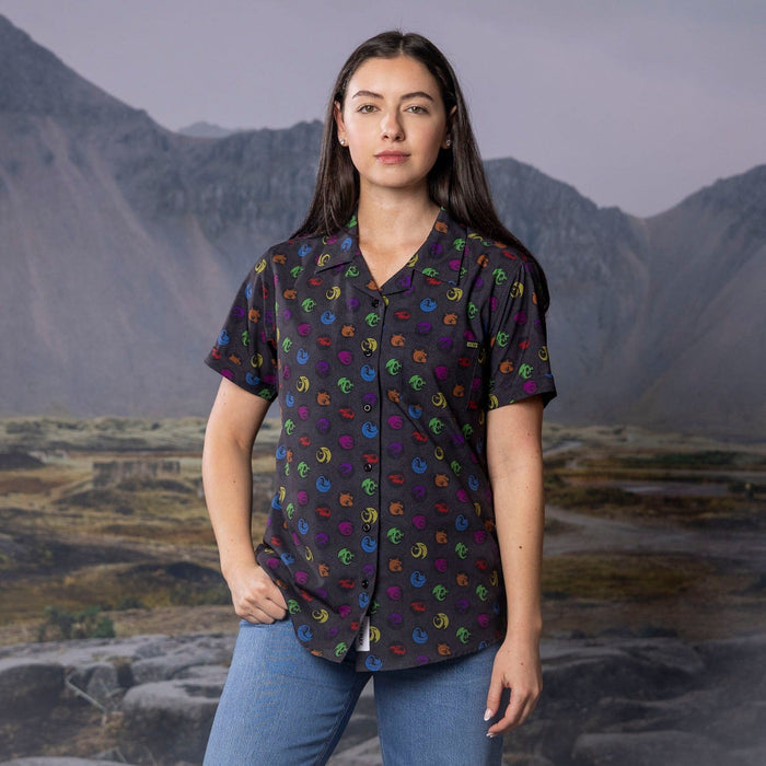 RSVLTS How to Train Your Dragon Women's Short Sleeve Shirt How to Train Your Dragon "Sizzlin' Sigils" – Women's KUNUFLEX Short Sleeve Shirt How to Train Your Dragon "Sizzlin' Sigils" – Women's KUNUFLEX Short Sleeve Shirt