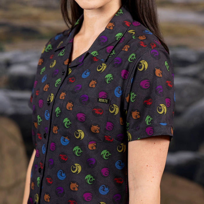 RSVLTS How to Train Your Dragon Women's Short Sleeve Shirt How to Train Your Dragon "Sizzlin' Sigils" – Women's KUNUFLEX Short Sleeve Shirt How to Train Your Dragon "Sizzlin' Sigils" – Women's KUNUFLEX Short Sleeve Shirt