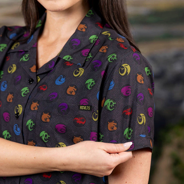 RSVLTS How to Train Your Dragon Women's Short Sleeve Shirt How to Train Your Dragon "Sizzlin' Sigils" – Women's KUNUFLEX Short Sleeve Shirt How to Train Your Dragon "Sizzlin' Sigils" – Women's KUNUFLEX Short Sleeve Shirt