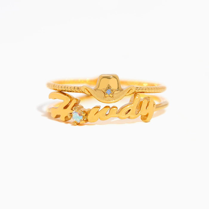 Howdy Partner Ring Set