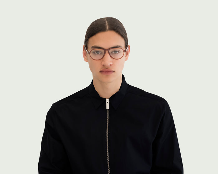 lifestyle-Cedar::men Howser Eyeglasses pilot brown acetate