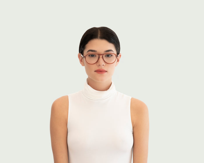lifestyle-Cedar::women Howser Eyeglasses pilot brown acetate