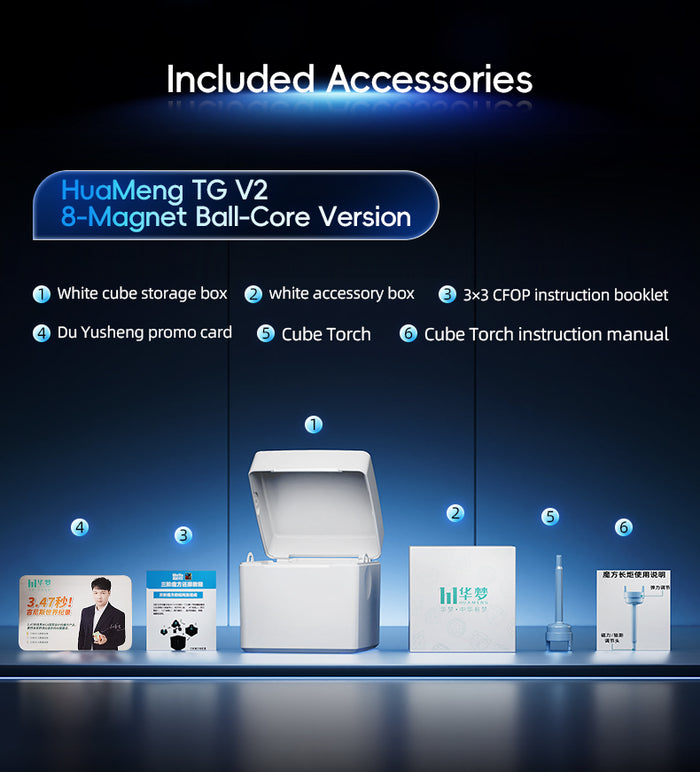 HuaMeng TG V2 3x3 (8-Magnet Ball-Core + UV)