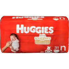 Huggies Newborn Diapers 31 Count - 3600049694