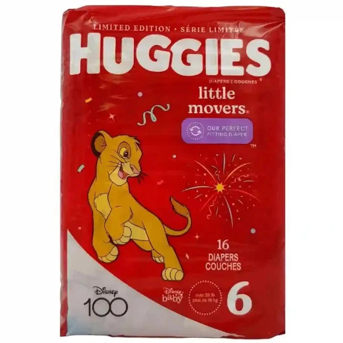 Huggies, Little Movers Diapers, Size 6 (16 Diapers) - 3600049693