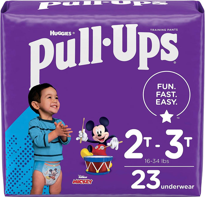 Huggies Pull-Ups Boys' Potty Training Pants, Size 4, 2T-3T, 23 Ct - 03600051334 Pie's Variety Store