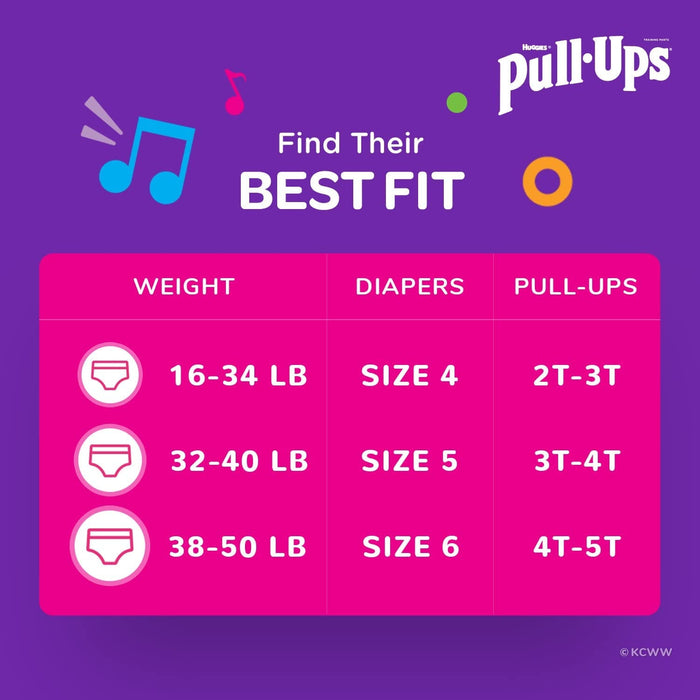 Huggies Pull-Ups Girls Training Pants 2T-3T (23 Pants) - 3600051335 Pie's Variety Store