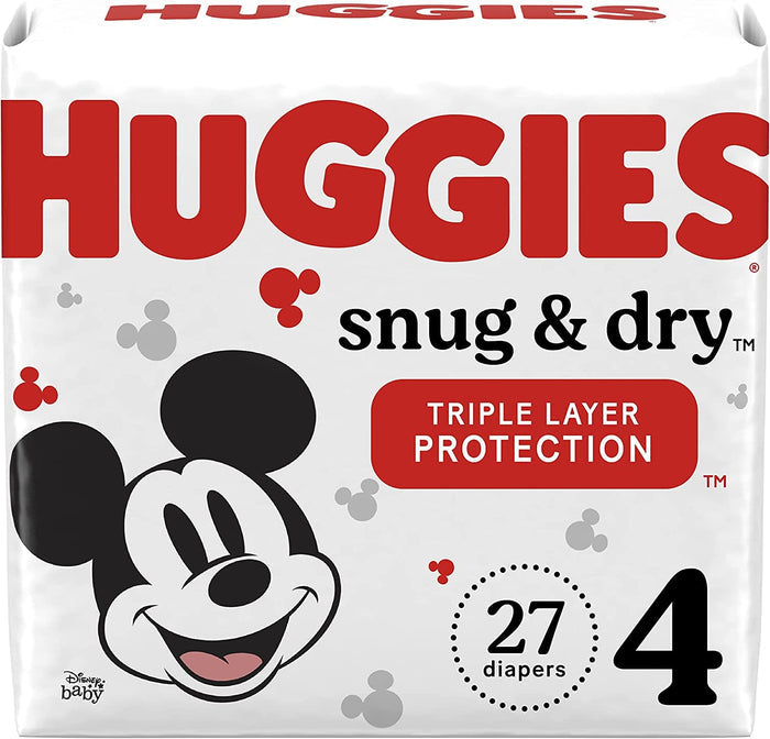 Huggies Snug And Dry Size-4 27-Count - 3600051472