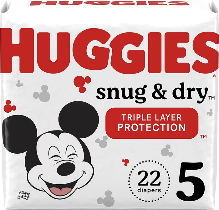 Huggies Size 5 Snug And Dry Baby Diapers 22 Count - 3600051473