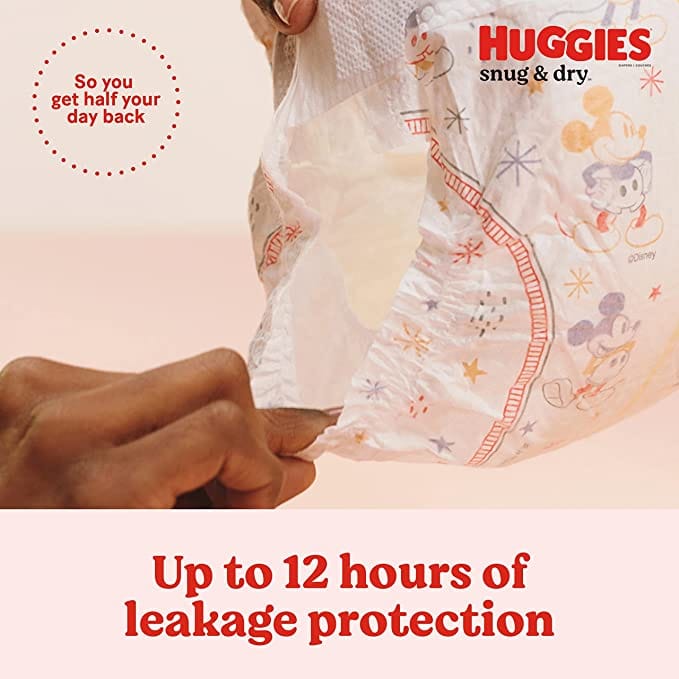 Huggies Snug & Dry Disposable Baby Diapers Size 1, 38ct - 3600051462 Pie's Variety Store