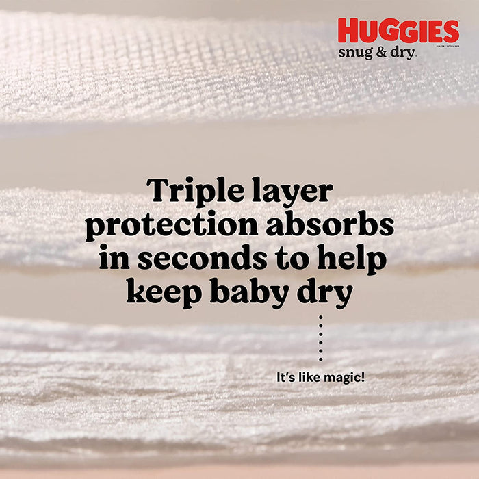 Huggies Snug & Dry Disposable Baby Diapers Size 1, 38ct - 3600051462 Pie's Variety Store