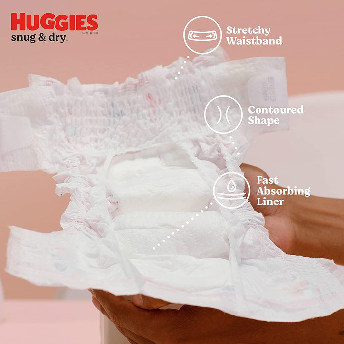Huggies Snug & Dry Disposable Baby Diapers Size 1, 38ct - 3600051462 Pie's Variety Store