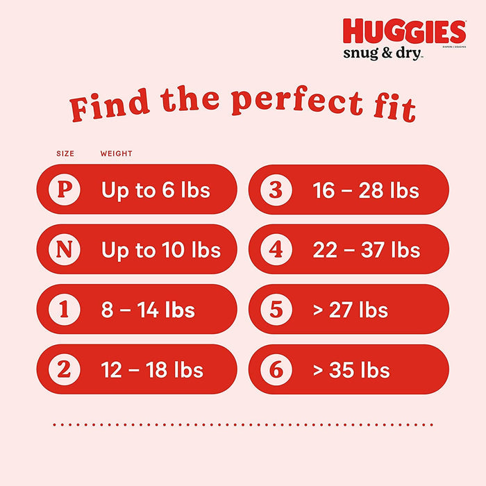 Huggies Snug & Dry Disposable Baby Diapers Size 1, 38ct - 3600051462 Pie's Variety Store