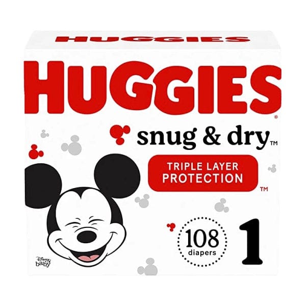 Huggies Snug and Dry S1 (108 diapers) - 3600054645