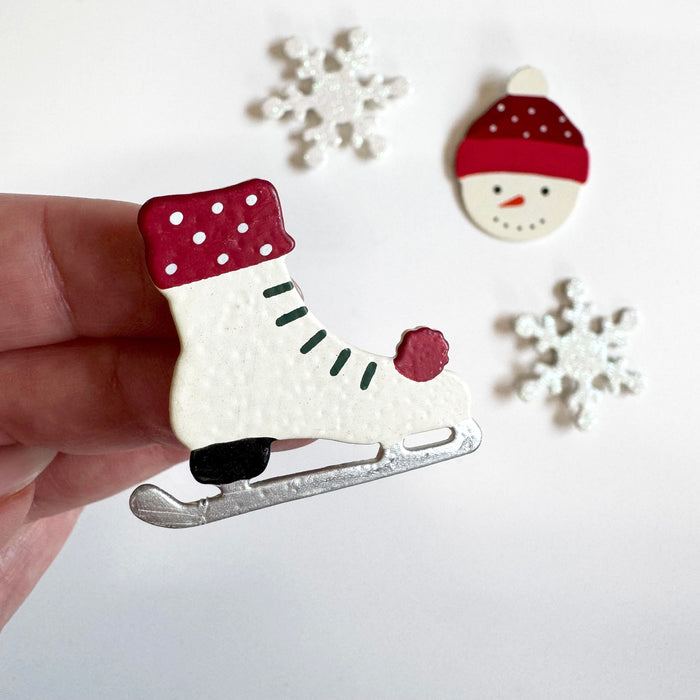 Ice Skate Mini Magnet