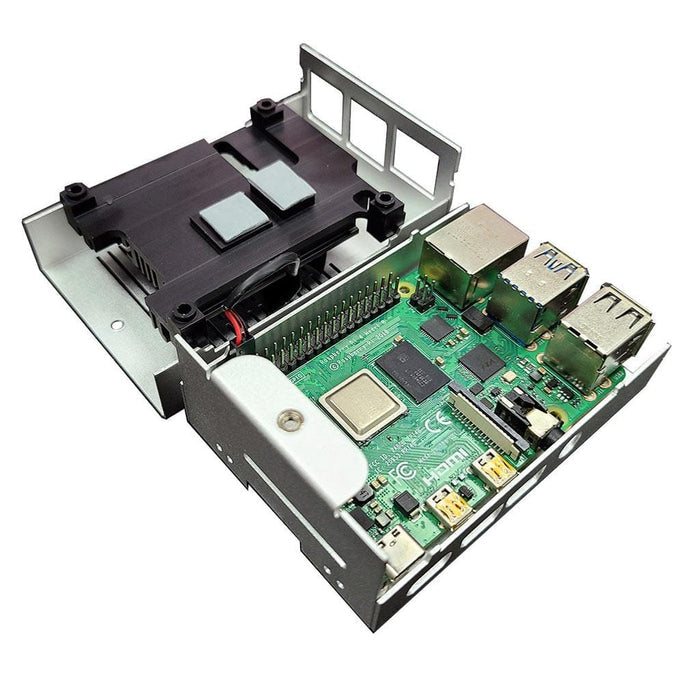 IceBerry All-in-One Cooling Case for Raspberry Pi 4 [Discontinued] by Gelid Solutions - The Pi Hut