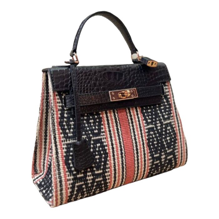 Inabel Croco Leather Bag - Travellers Hat Boutique