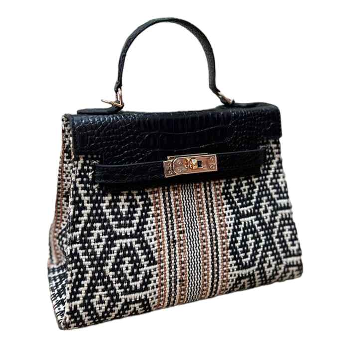 Inabel Croco Leather Bag - Travellers Hat Boutique