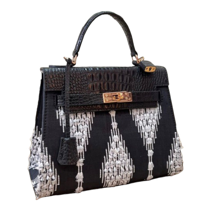 Inabel Croco Leather Bag - Travellers Hat Boutique