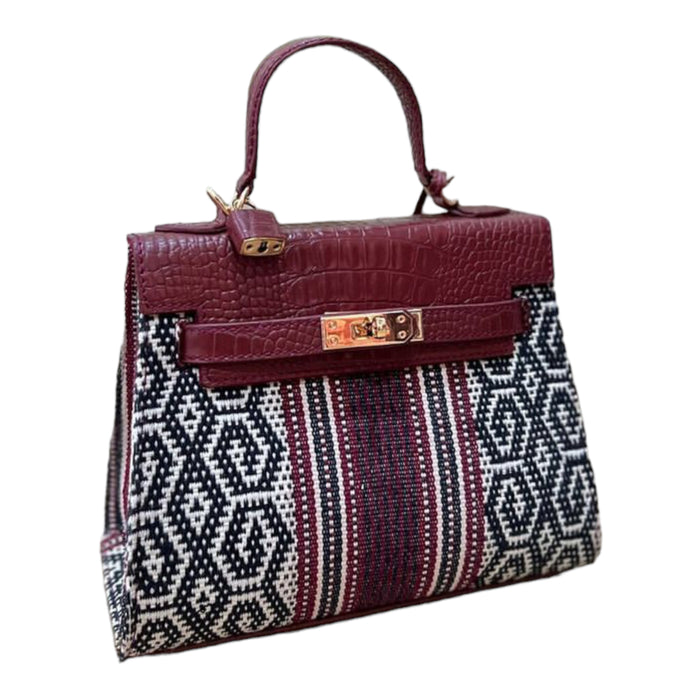 Inabel Croco Leather Bag - Travellers Hat Boutique
