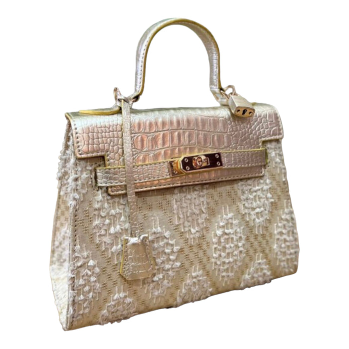 Inabel Croco Leather Bag - Travellers Hat Boutique