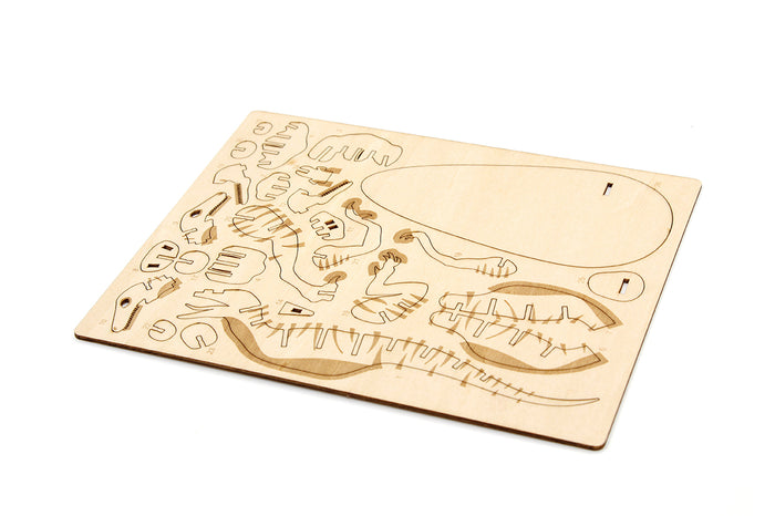 IncrediBuilds: Jurassic World: Raptor Book and 3D Wood Model