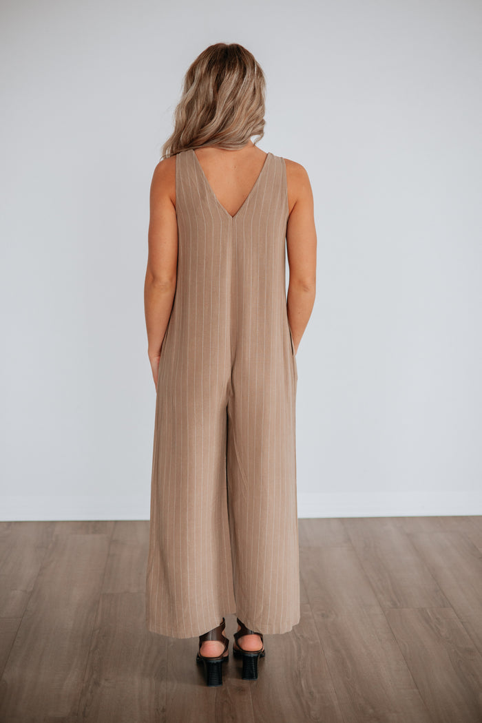 Inessa Striped Jumpsuit