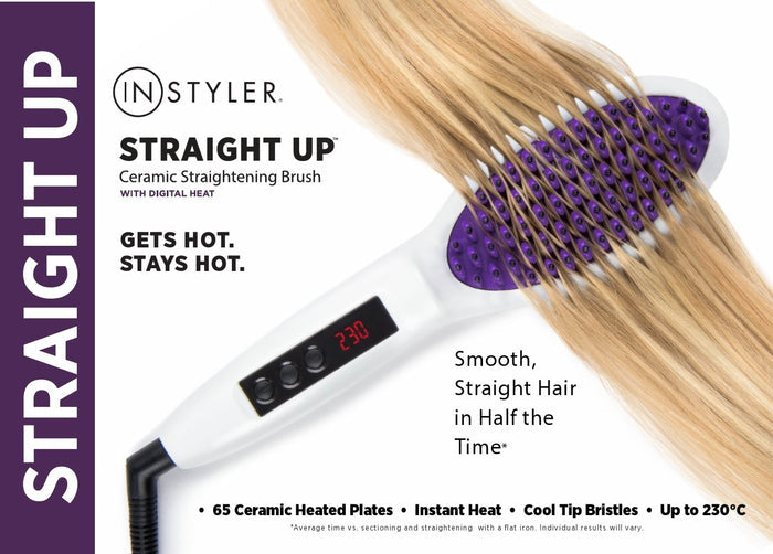 Instyler STRAIGHT UP Pro Straightening Brush - TVShop