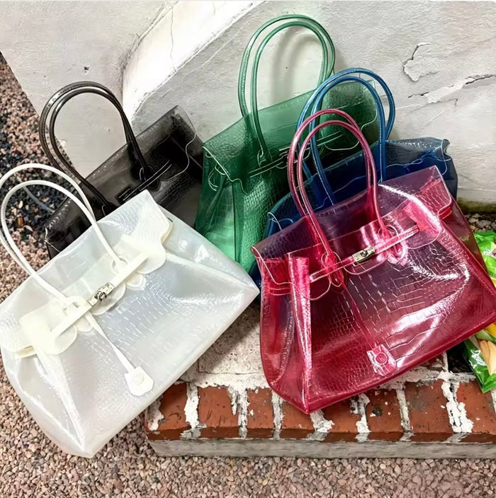 Jelly Crocodile Shoulder Bag