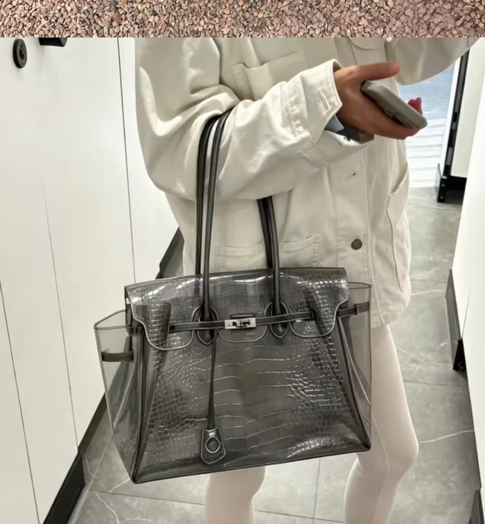 Jelly Crocodile Shoulder Bag