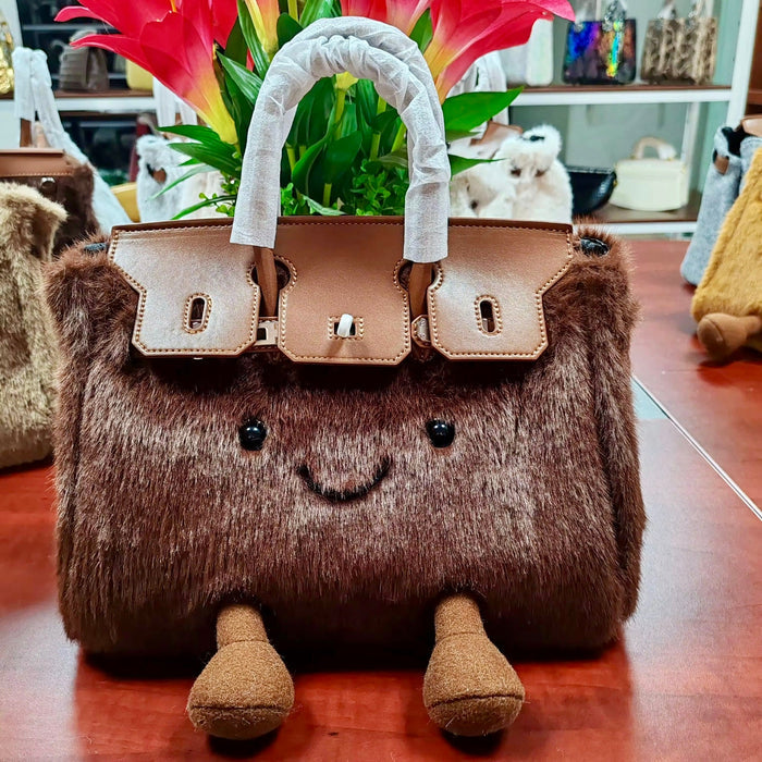 Jellycat Fur Bag Travellers Hat Boutique