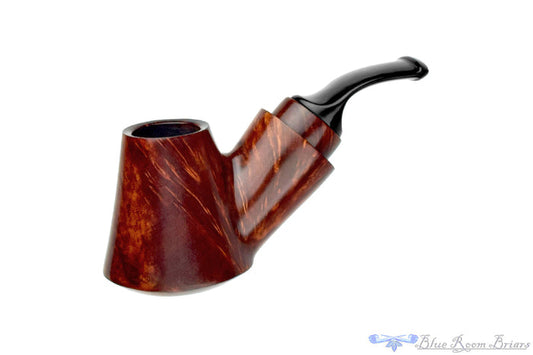 Blue Room Briars is proud to present this Johny Pipes Bent Volcano Reverse Calabash