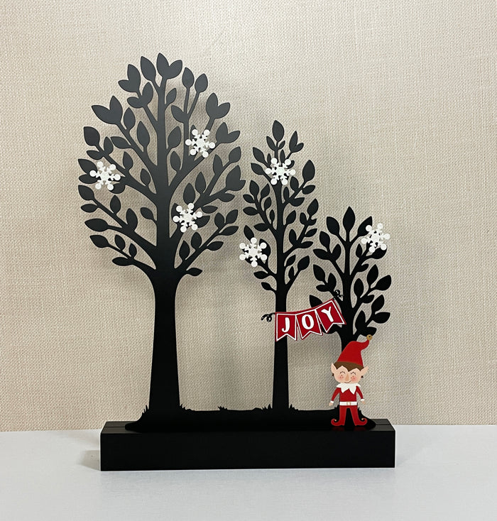 Joy Banner w/ Snowflake Magnets S/3 (3.5"w)