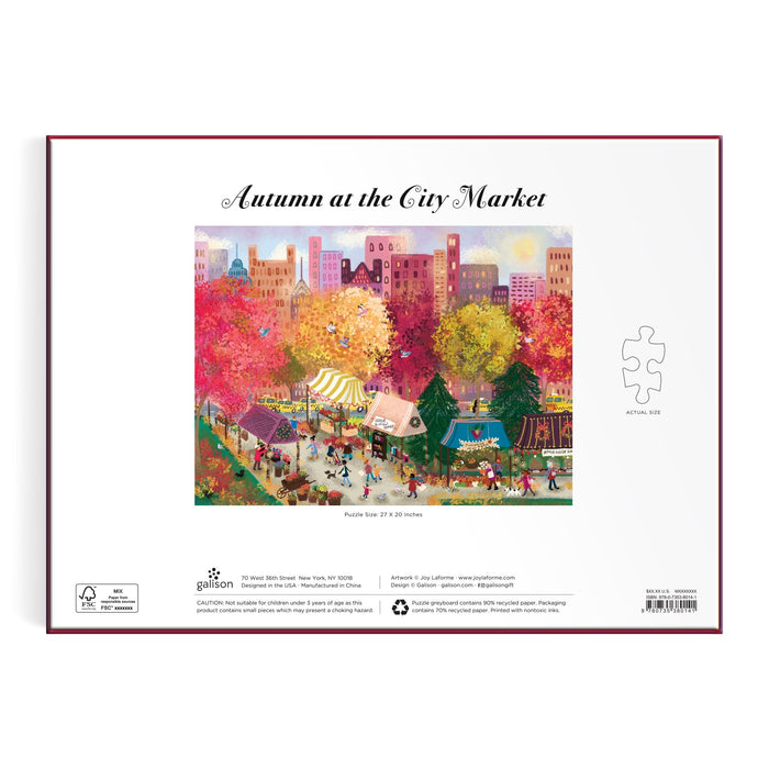 Joy Laforme Autumn at the City Market 1000 Piece Puzzle 1000 Piece Puzzles Joy Laforme