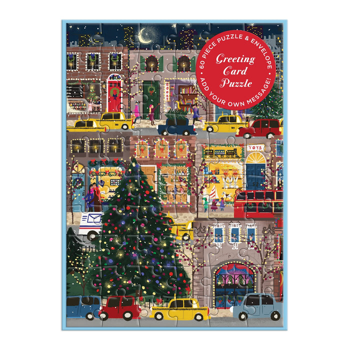 Joy Laforme Winter Lights Greeting Card Puzzle Greeting Card Puzzles Joy Laforme