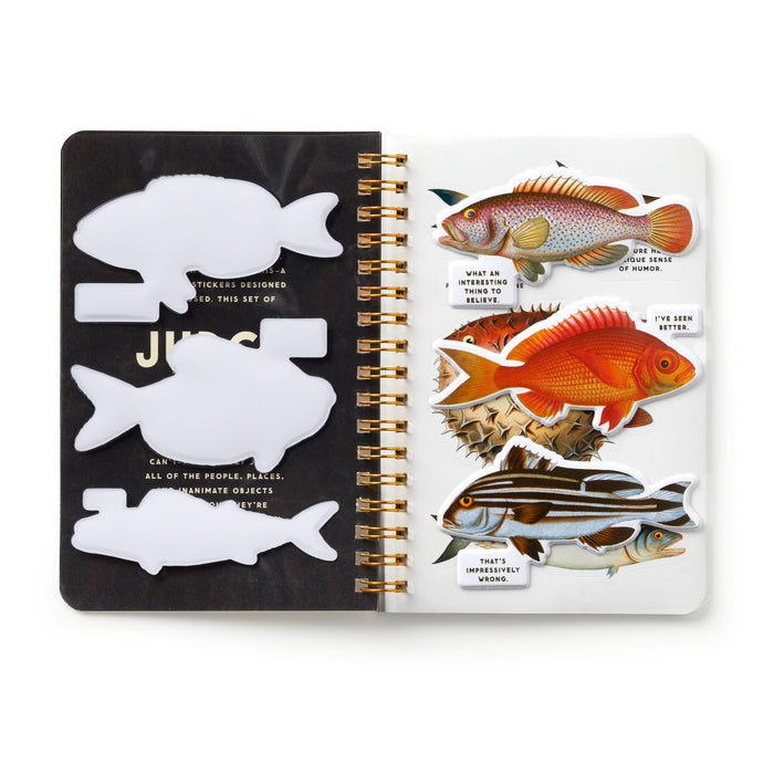 Judgy Fish Sticker Book Sticky Notes Brass Monkey