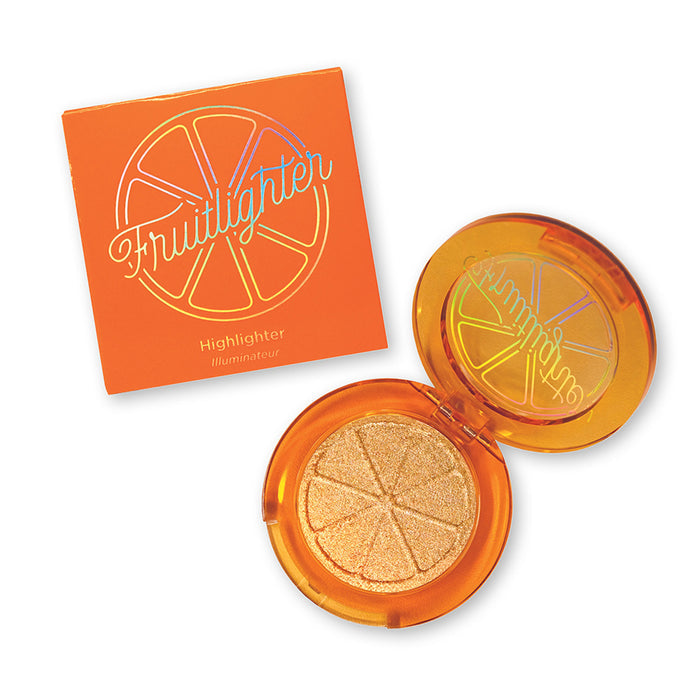 Top angled view of an open Juicy Fruitlighter and its carton.