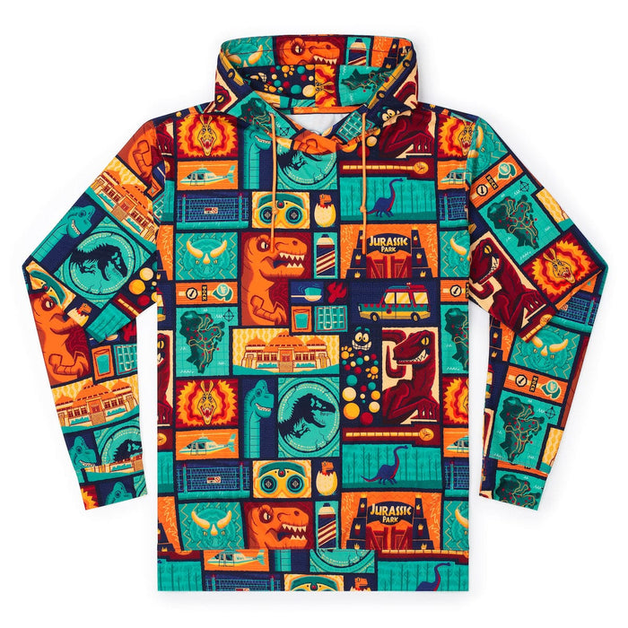 RSVLTS XS Jurassic Park Performance Hoodie Jurassic Park "Tiki Finds a Way" – Performance Hoodie Jurassic Park "Tiki Finds a Way" – Performance Hoodie
