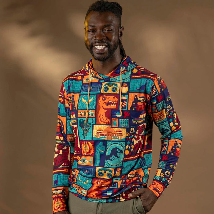 RSVLTS Jurassic Park Performance Hoodie Jurassic Park "Tiki Finds a Way" – Performance Hoodie Jurassic Park "Tiki Finds a Way" – Performance Hoodie