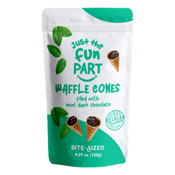 Just the Fun Part Mint Dark Chocolate Waffle Cone Candy - 6 Count