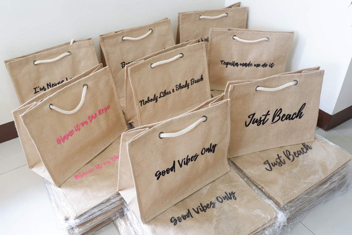 Jute  Tote Bag
