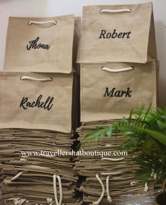 Jute Tote Bag - Travellers Hat Boutique